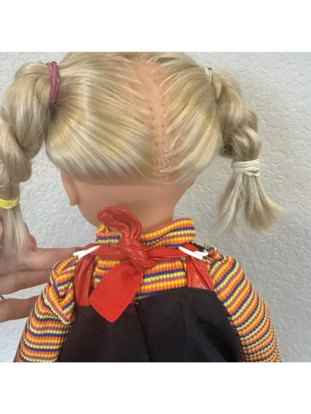 Vintage 1997 Max Zapf Doll 17”Vinyl Blonde Hair Brown Eyes